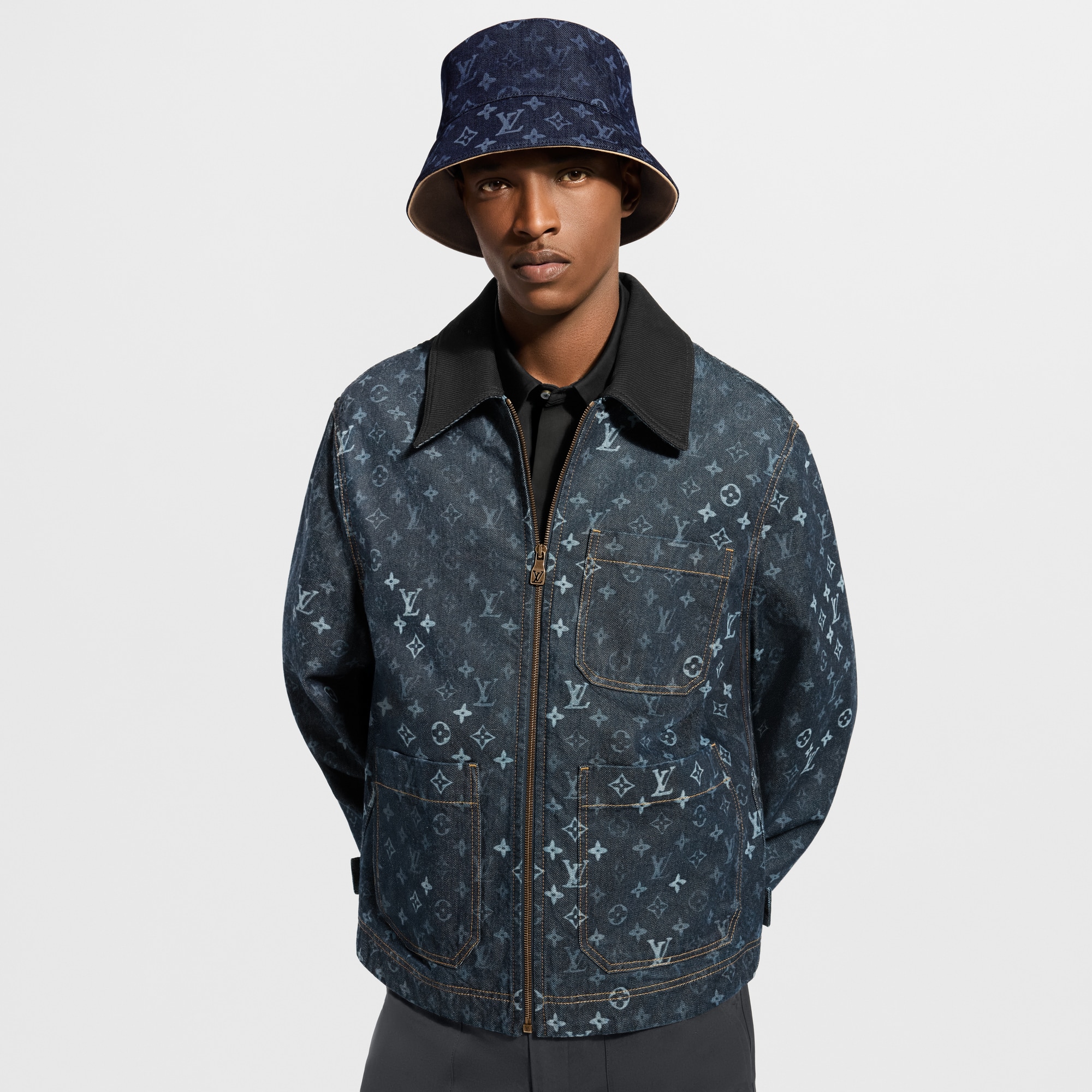 Monogram Denim Workwear Jacket - Men - Ready-to-Wear | LOUIS VUITTON ®